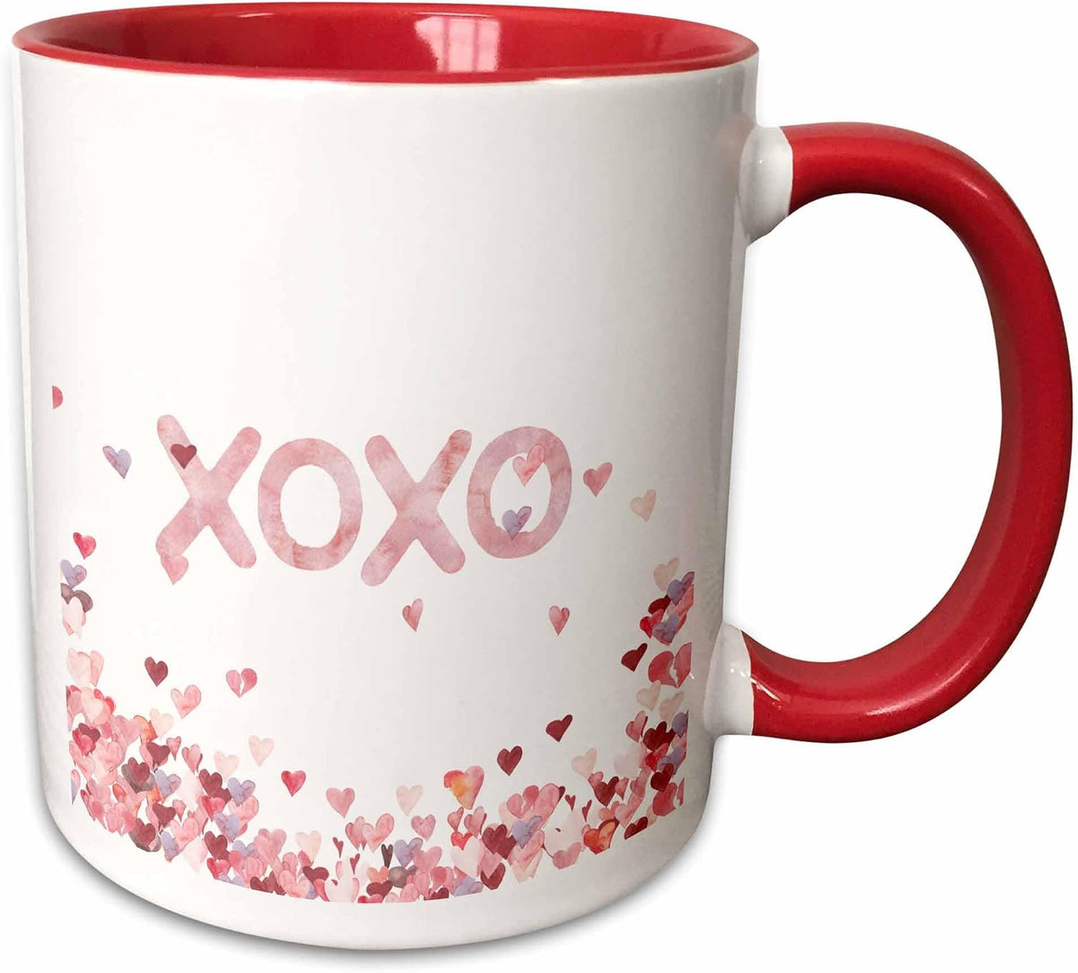 Xoxo - Love Hearts Valentine- Pink Valentines Ceramic Mug