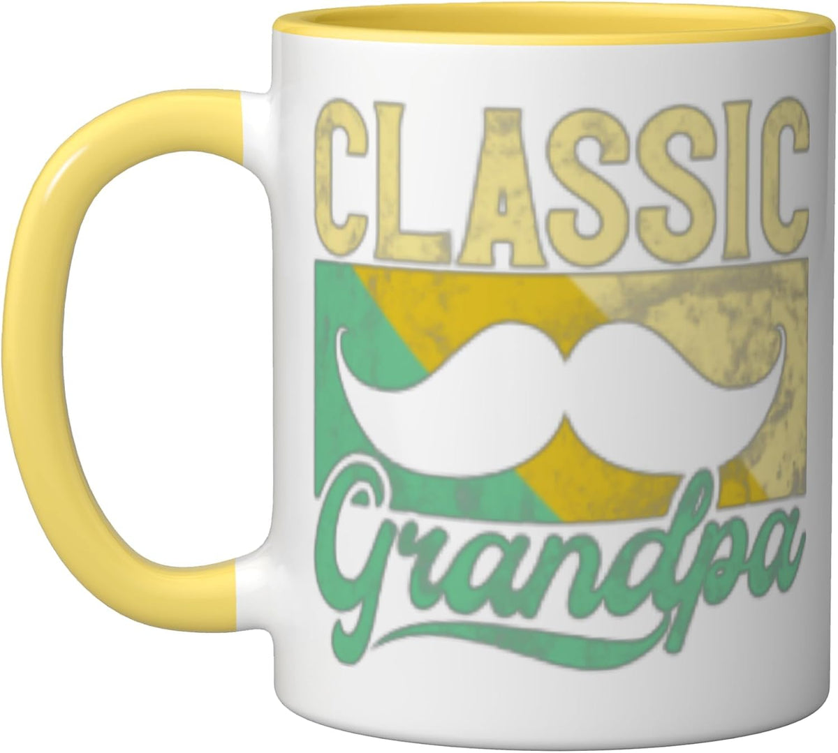 Classic Grandpa Mustache Ceramic Mug