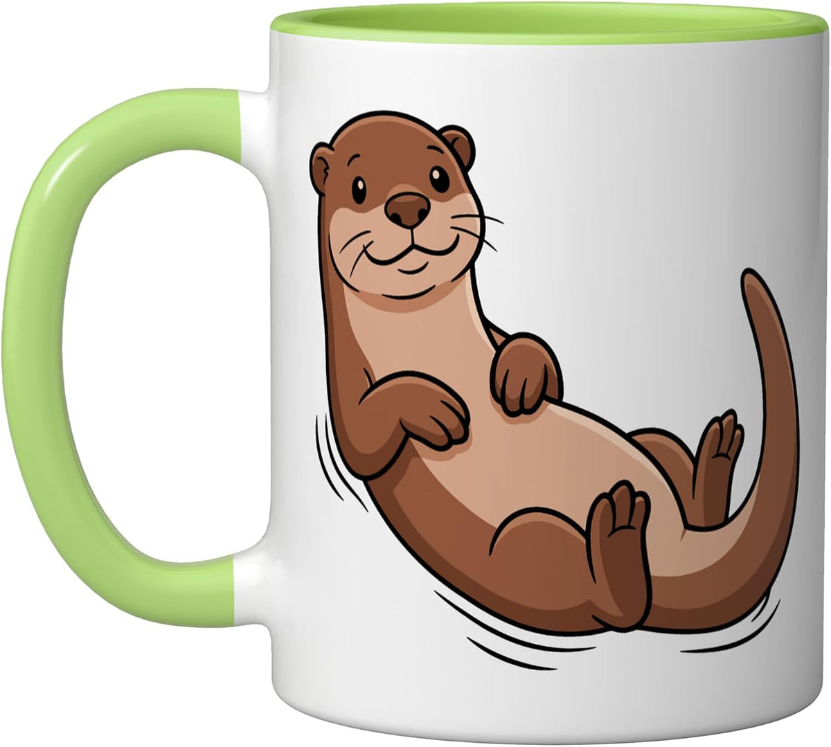 Cute Otter Wildlife River Cartoon Art Ceramic Mug