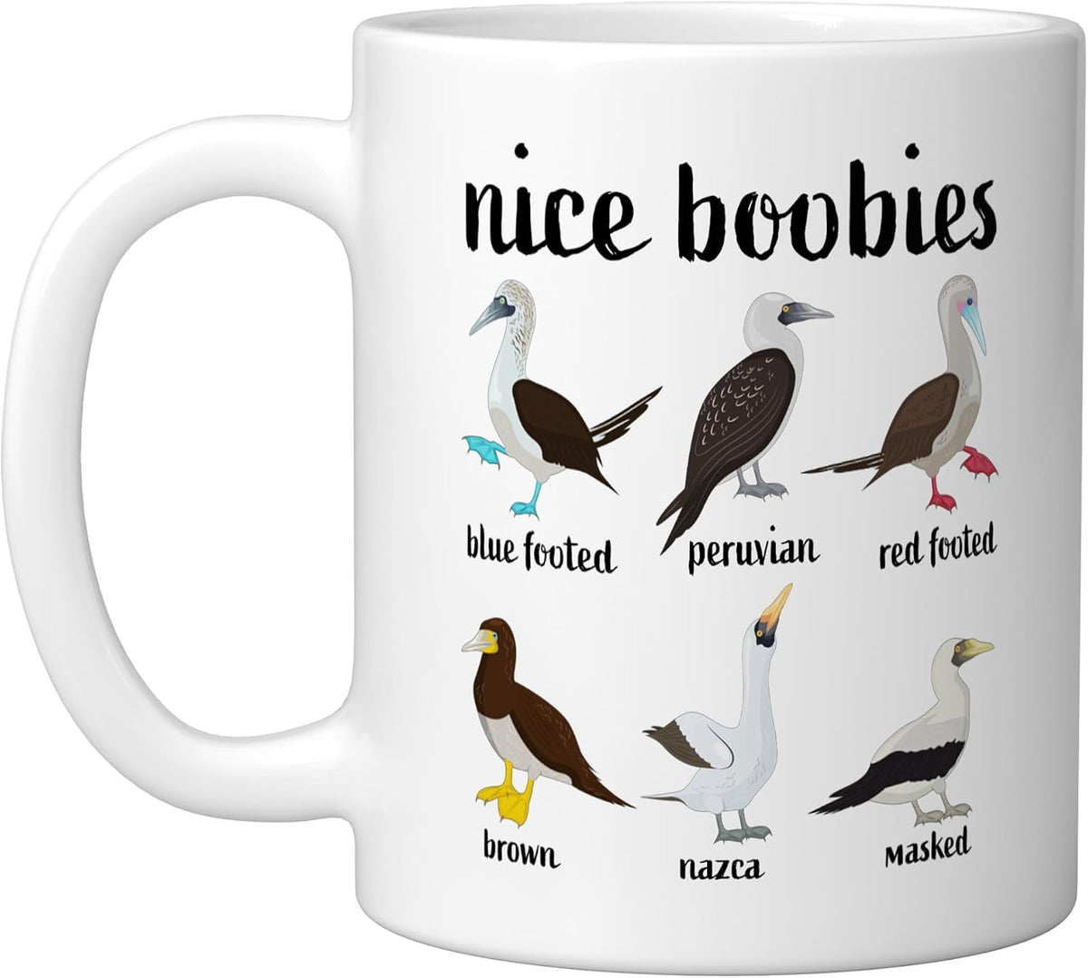 Booby Birds Funny Nice Boobies Womens Ceramic Mug