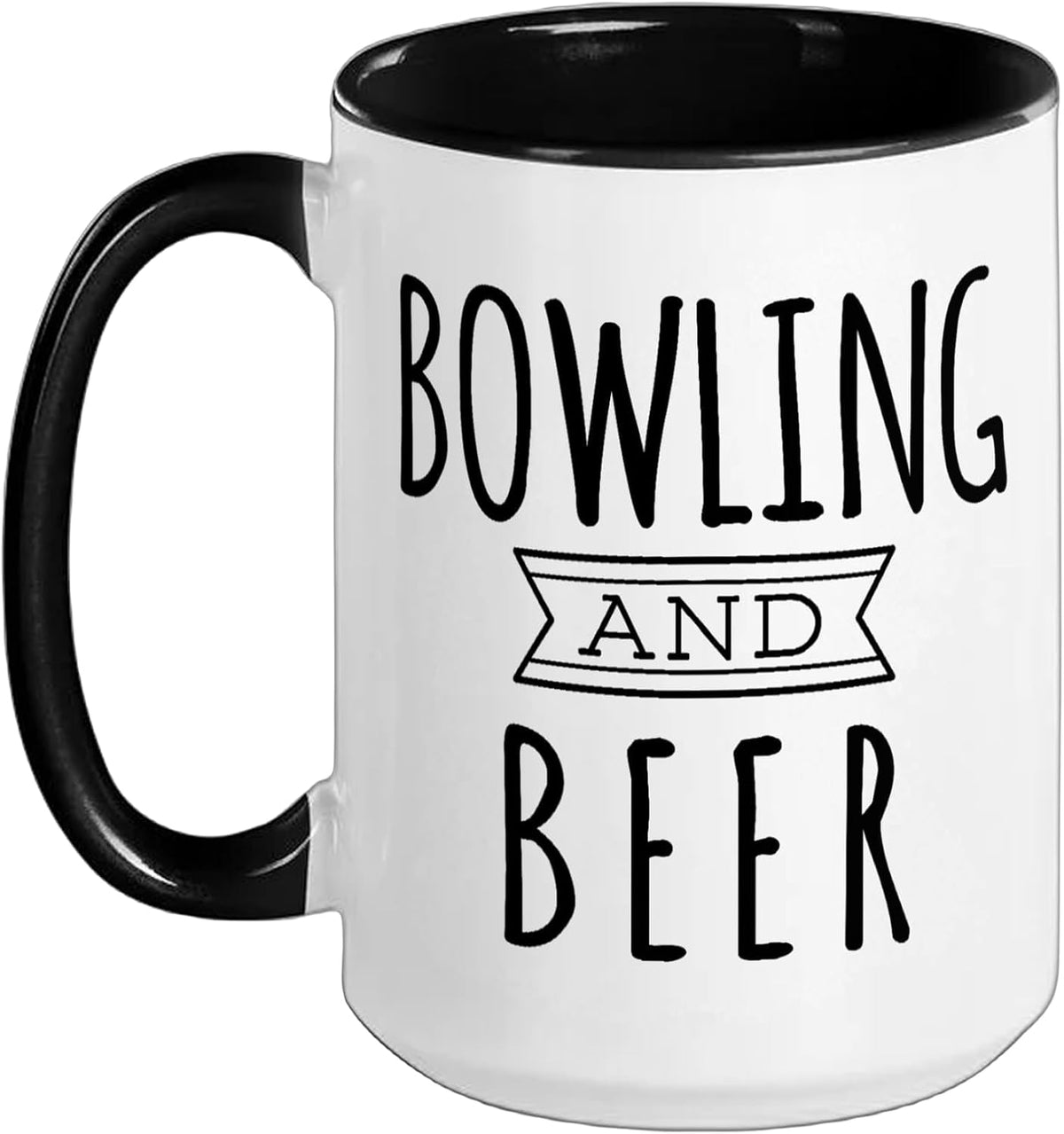 Bowling And Beer Fun Night Out Ceramic Mug