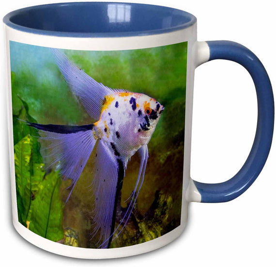 Marble Veil Angelfish Two-Tone Mug