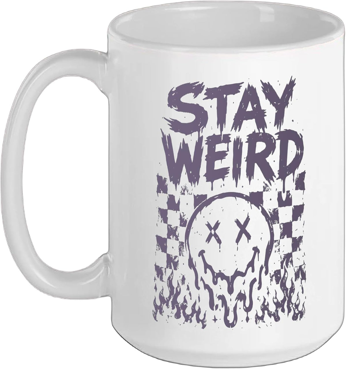 Stay Weird Goth Punk Emo Alternative Dark Humor Halloween Ceramic Mug