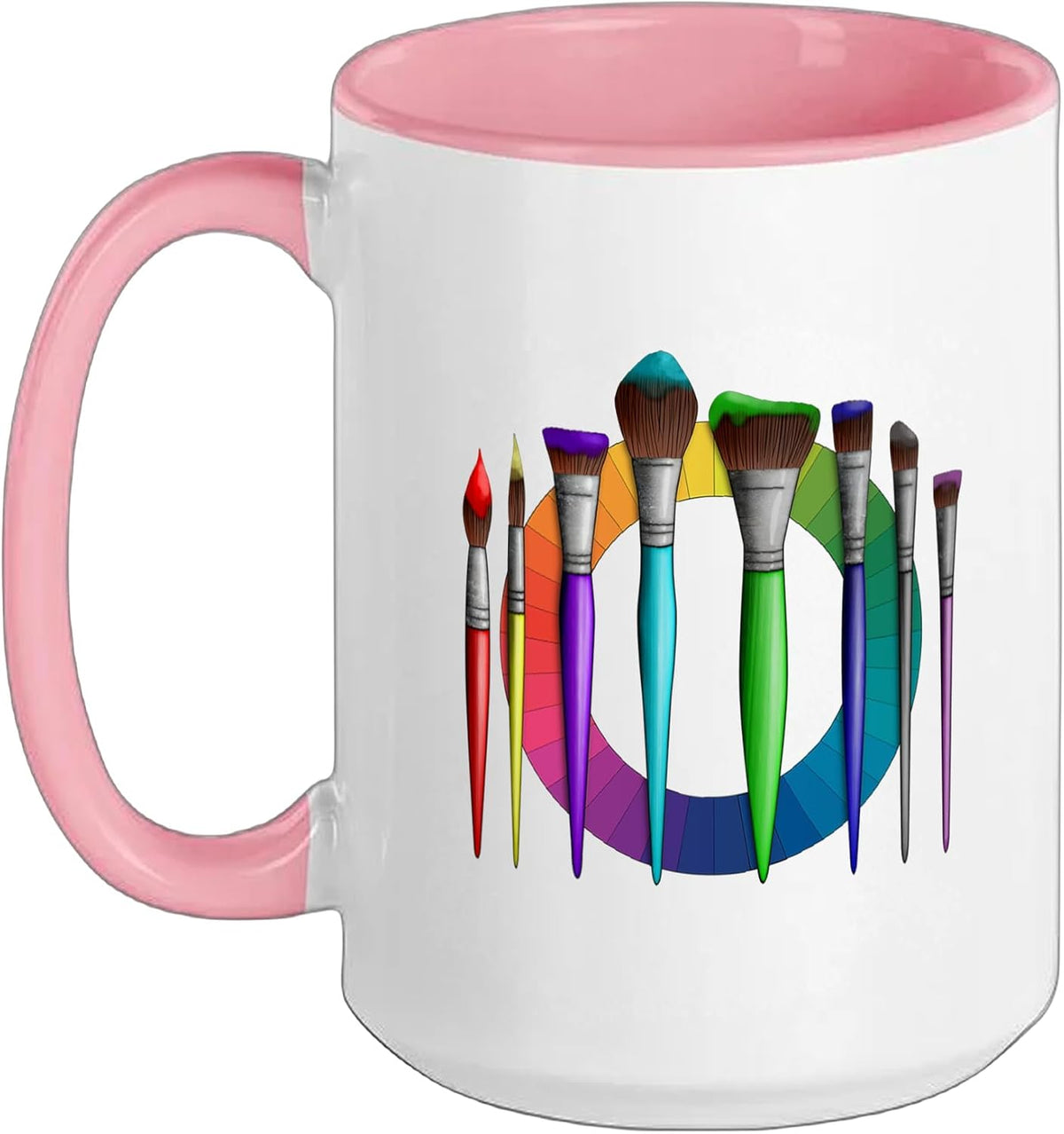 Artist Painter Art Brushes Color Wheel Ceramic Mug