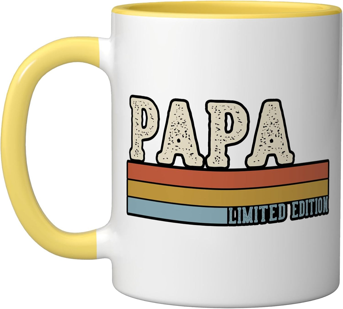 Papa Vintage Grandpa Fathers Day Retro Christmas Ceramic Mug