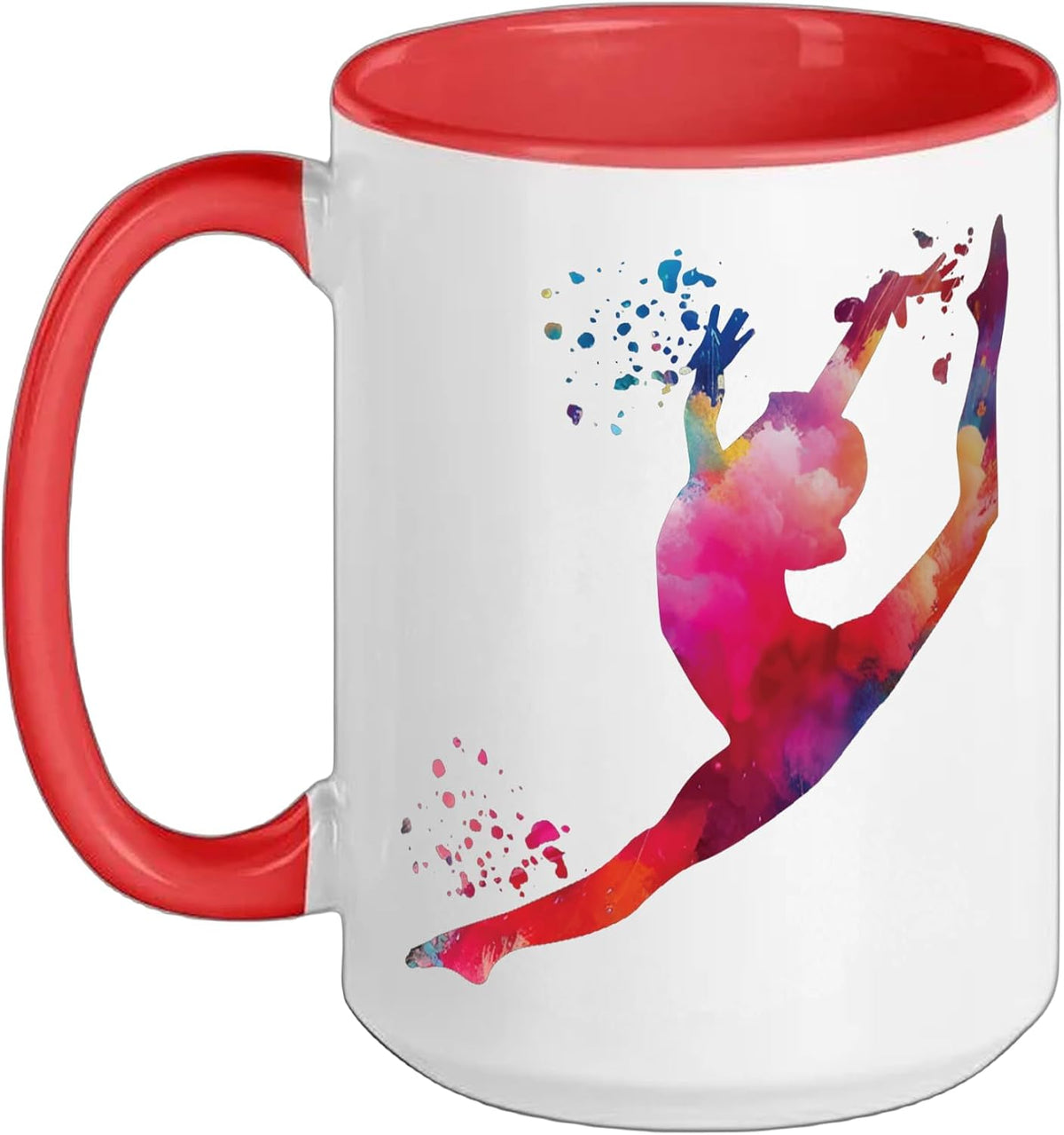 Gymnast With Floor Girls Kids Rhythmic Gymnastics Ceramic Mug