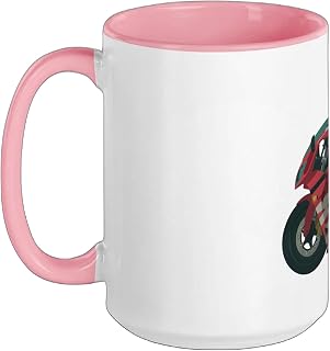 Cool Motorcycle Santa Costume for Naughty Xmas and Bikes Ceramic Mug