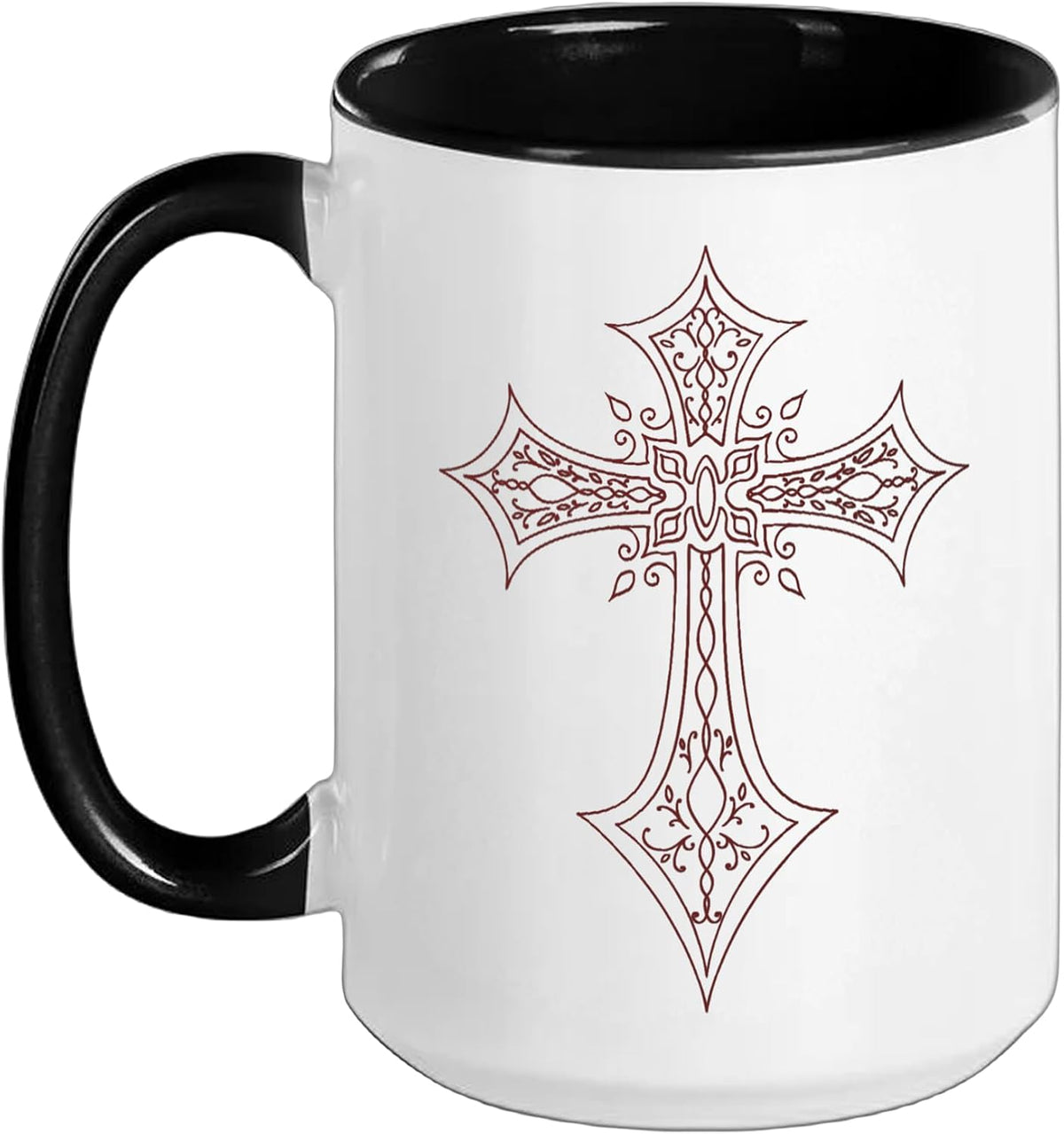 Alternative Romantic Cross Mall Goth Gothic Halloween Ceramic Mug