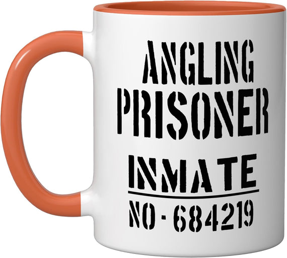 Angling Prisoner Inmate Number Funny Fishing Ceramic Mug