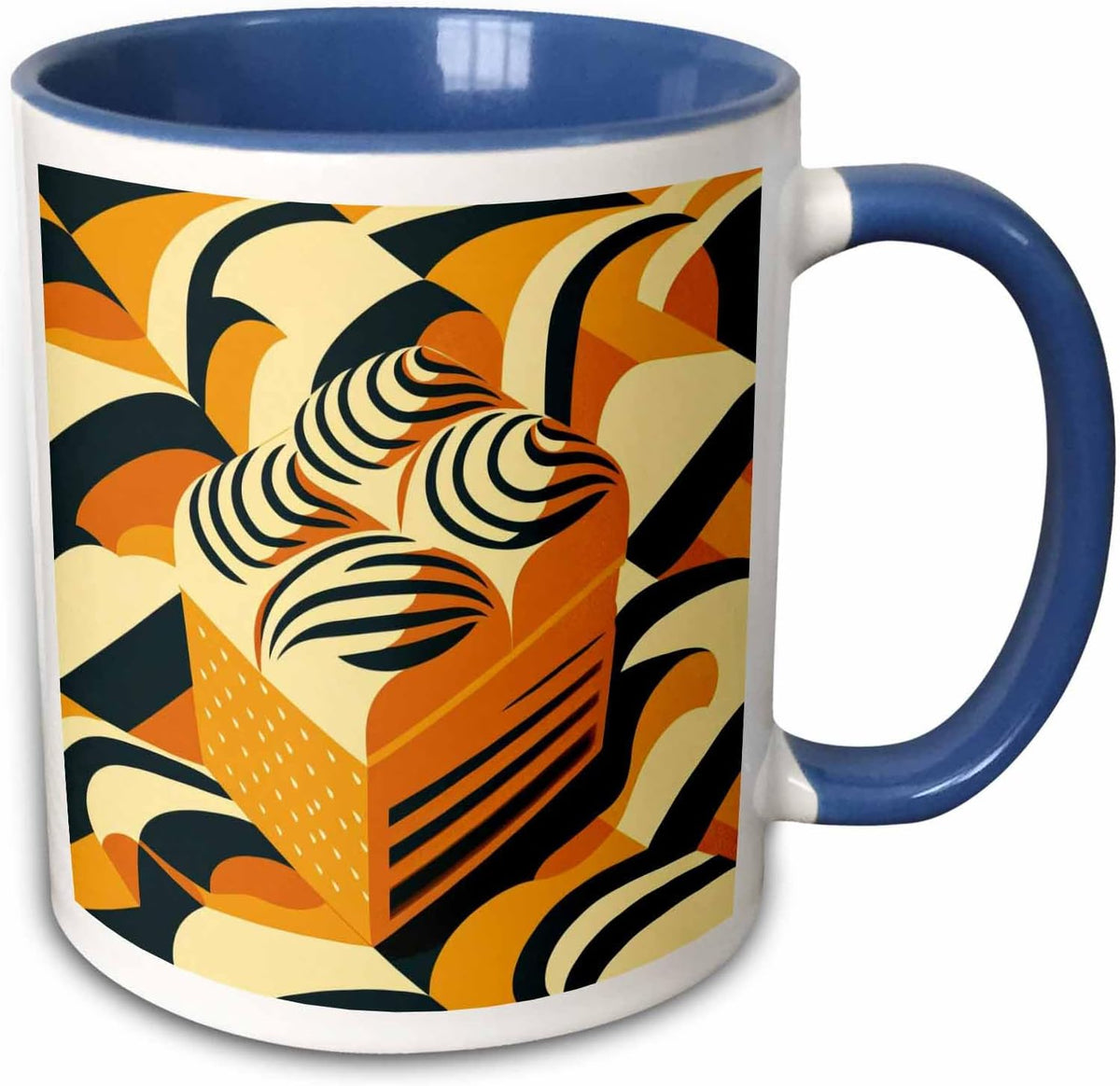 Bold Colors Illuminate This Mid-Century Ceramic Mug
