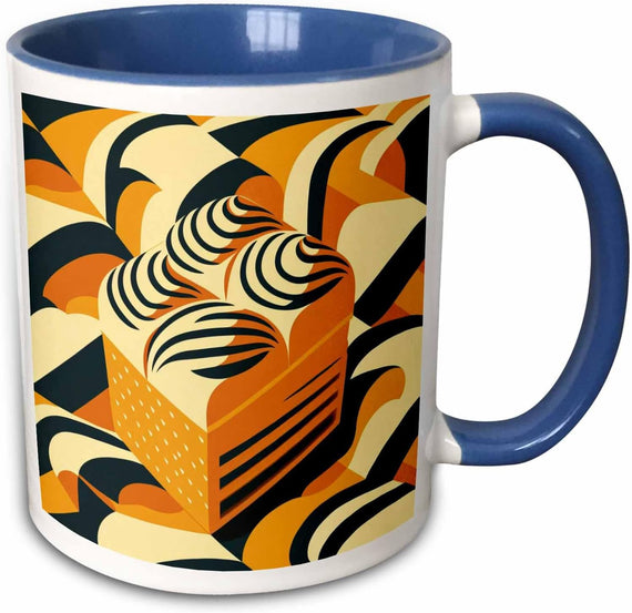 Bold Colors Illuminate This Mid-Century Ceramic Mug