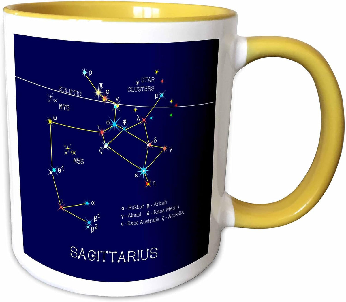 Sagittarius, Archer, Zodiac Asterism. Star Ceramic Mug