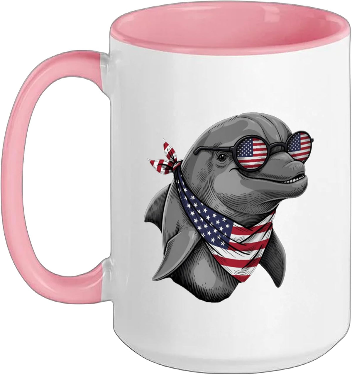 American Flag Usa Flag Patriotic 4th Of July Red White Ceramic Mug