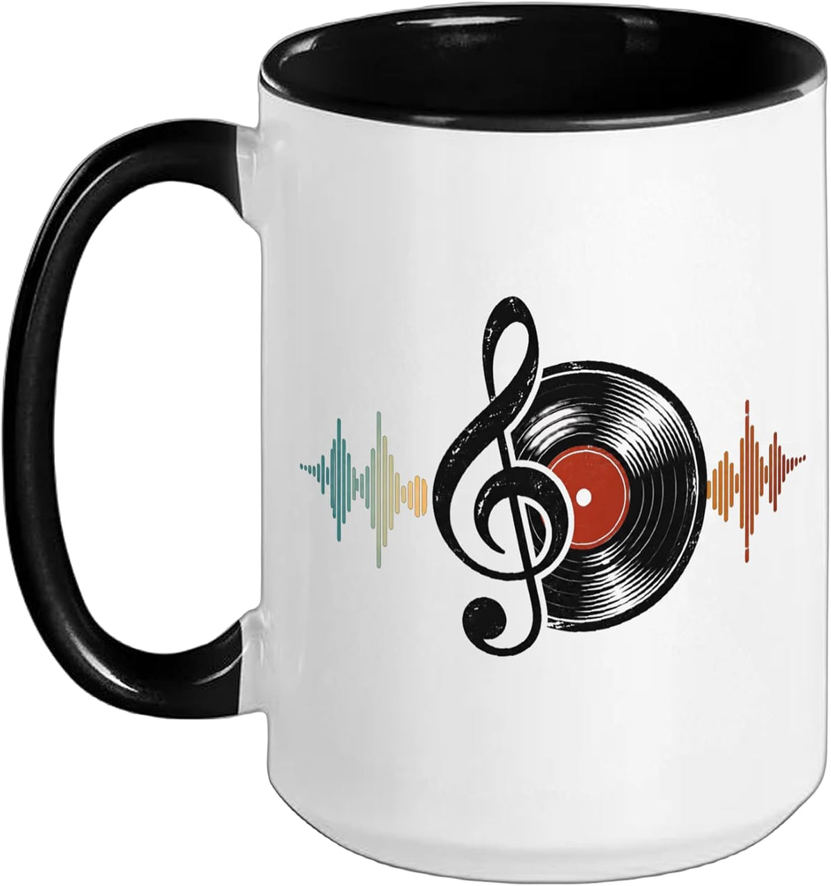 Vinyl Record Music Lover Retro Ceramic Mug