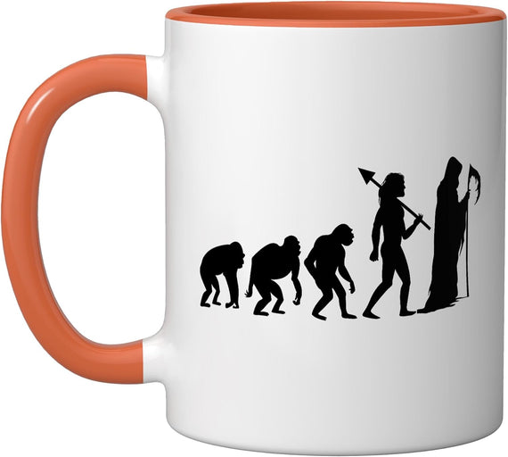 Evolution Grim Reaper Halloween Ceramic Mug
