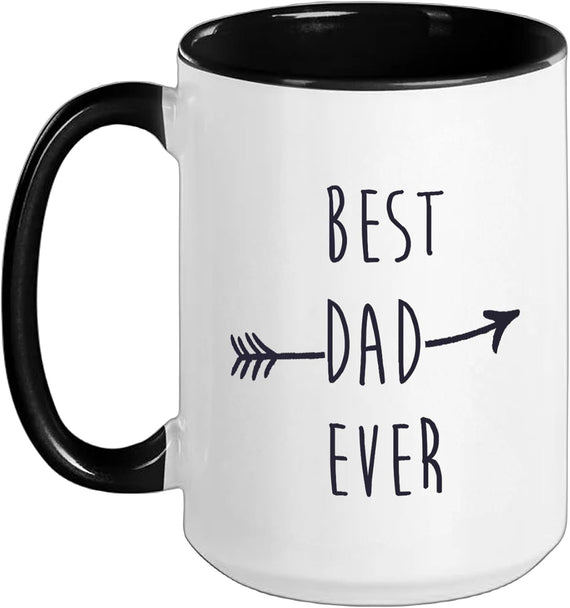 Best Dad Ever Funny Fathers Day Design For Men Papa Father Ceramic Mug