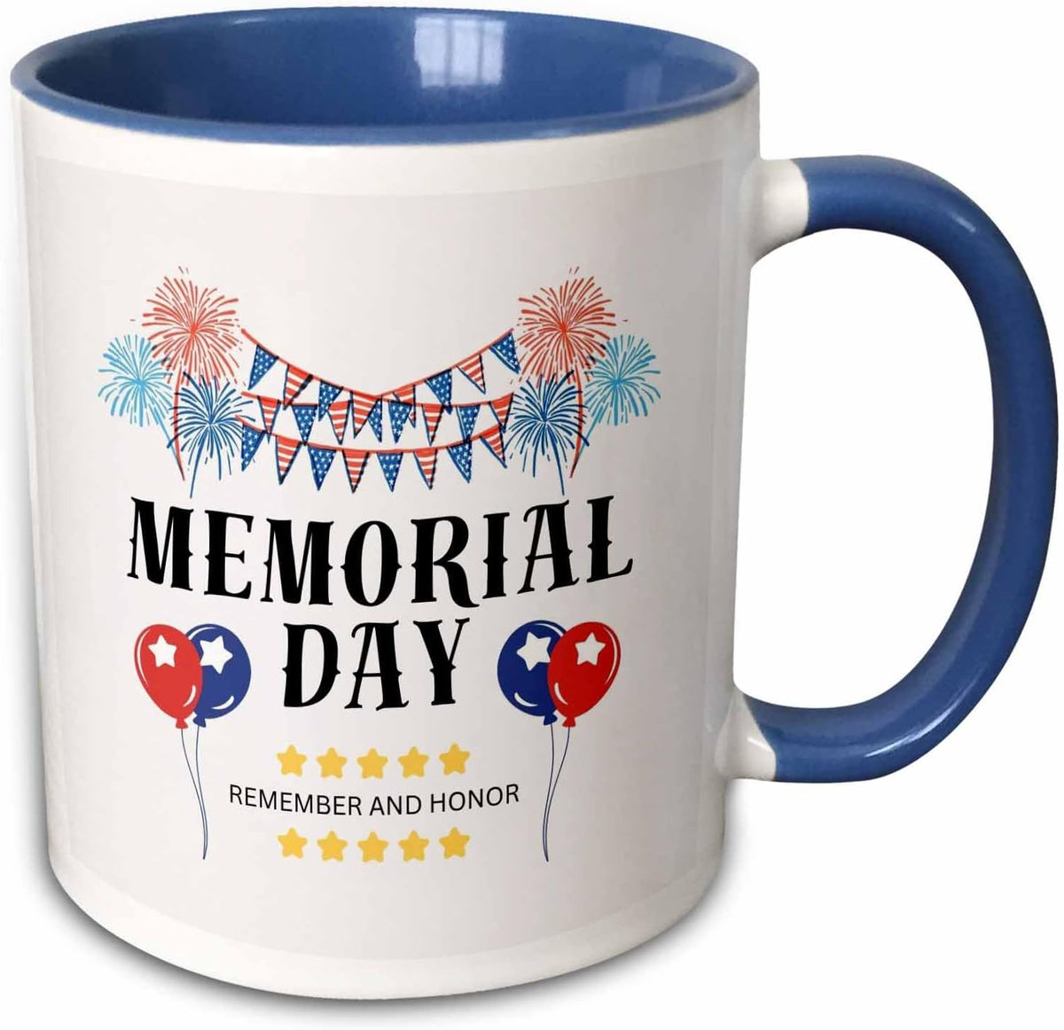 Honor And Remember Memorial Day Graphic Ceramic Mug