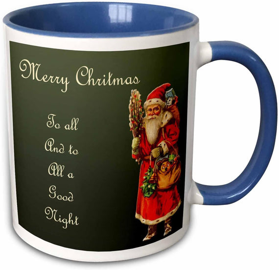 Merry Christmas to All with Victorian Era Ceramic Mug