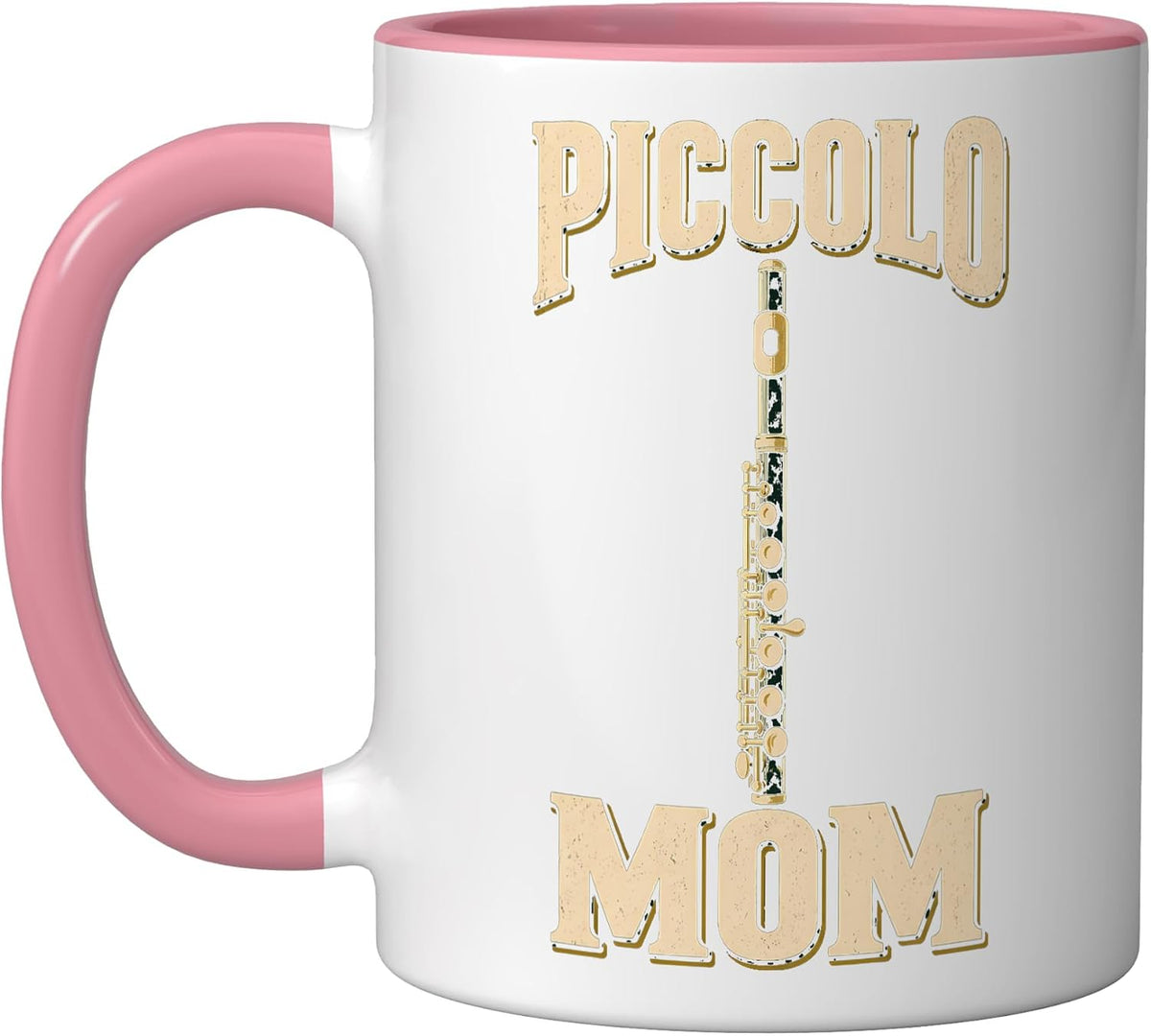 Piccolo Mom Flute Player Christmas Ceramic Mug