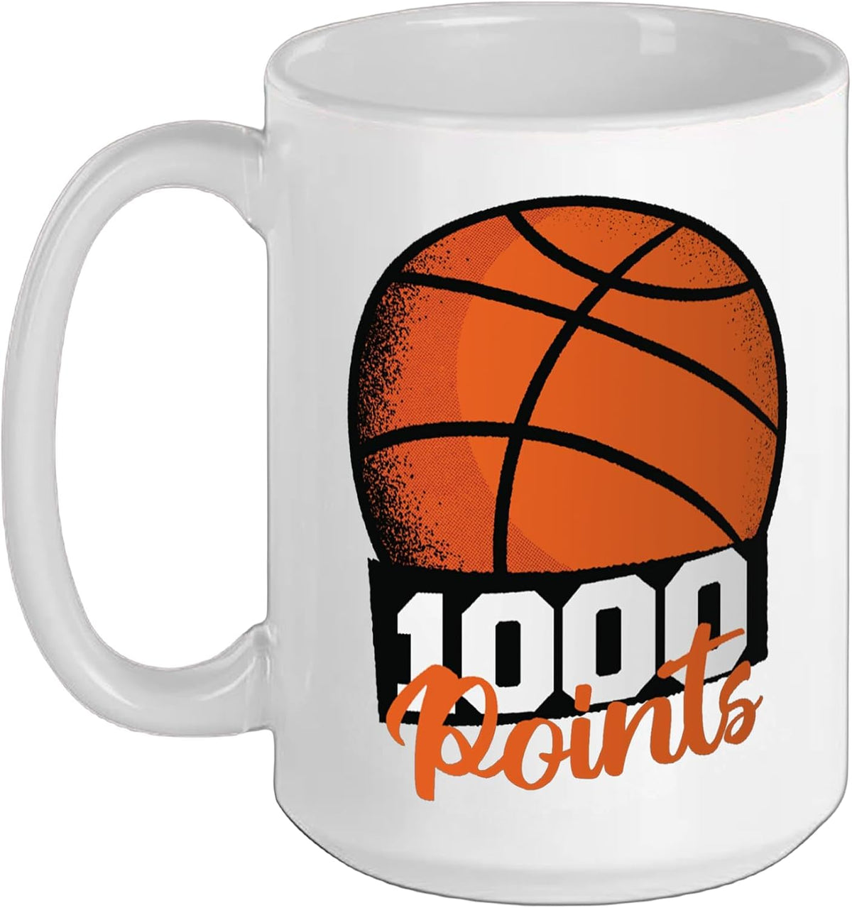 1000 Points Basketball Scorer High School Basketball Ceramic Mug