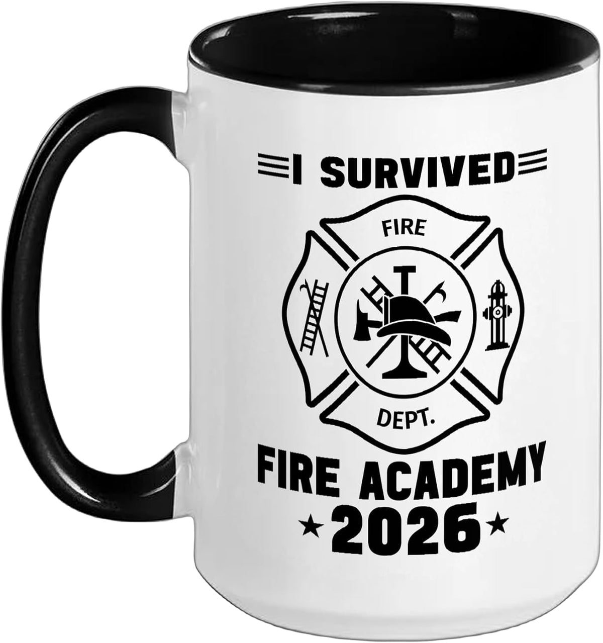 Fire Academy Graduation 2026 Badge Future Firefighter Ceramic Mug