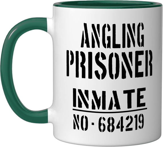 Angling Prisoner Halloween Costume/Funny Angler Fisherman Ceramic Mug