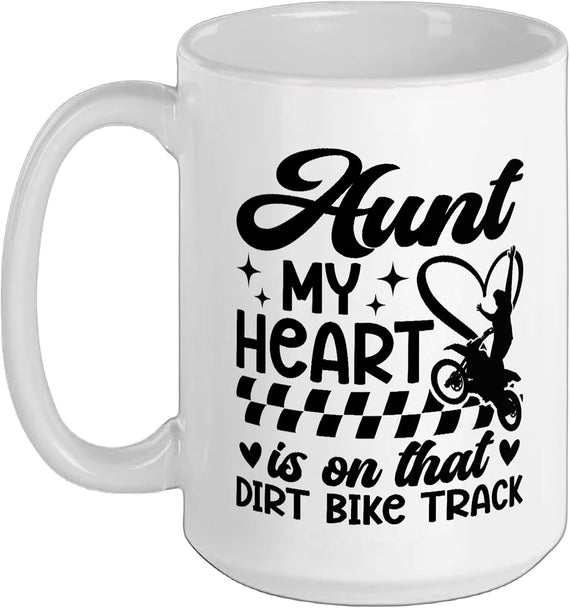 Dirt Bike Aunt Proud Dirt Biker Aunt Dirt Bike Auntie Ceramic Mug