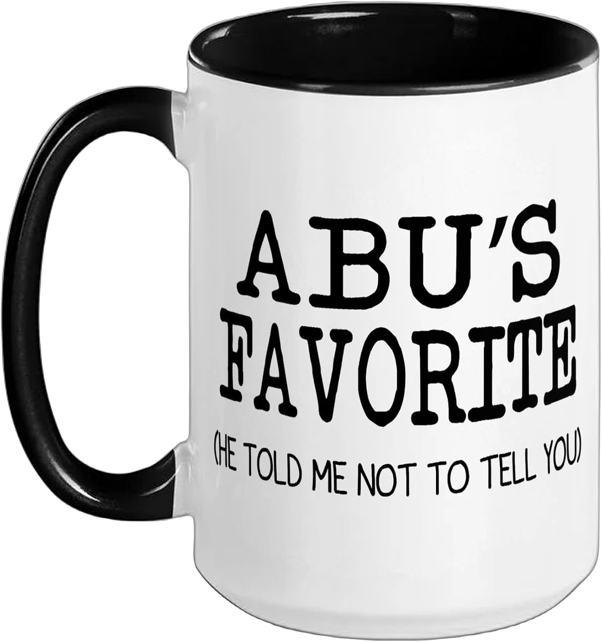 Abu’S Favorite Funny Family Grandson Granddaughter Ceramic Mug