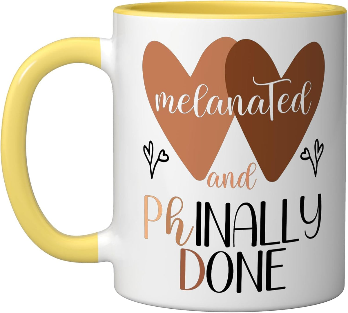 Black Phd Phinally Done Melanated Doctoral Candidate Ceramic Mug