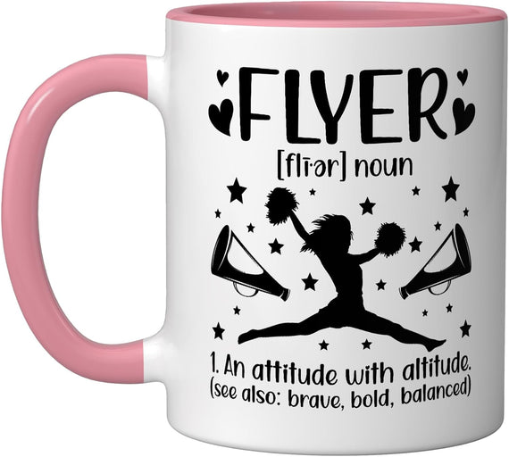 Cheer Flyer Definition Cheerleading Flyer Ceramic Mug