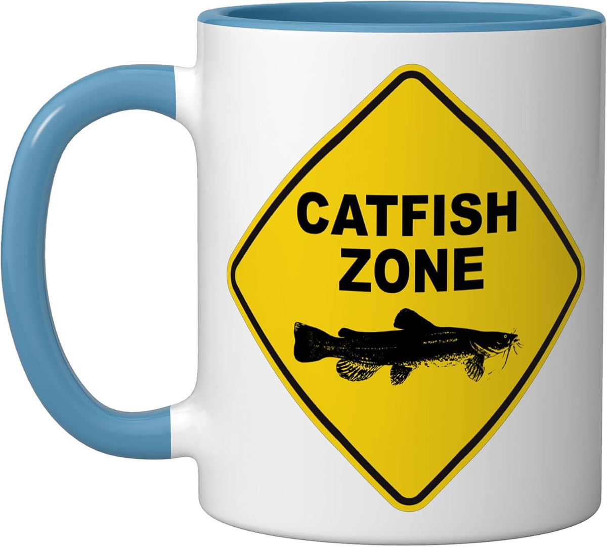 Catfish Fishing Zone Ceramic Mug