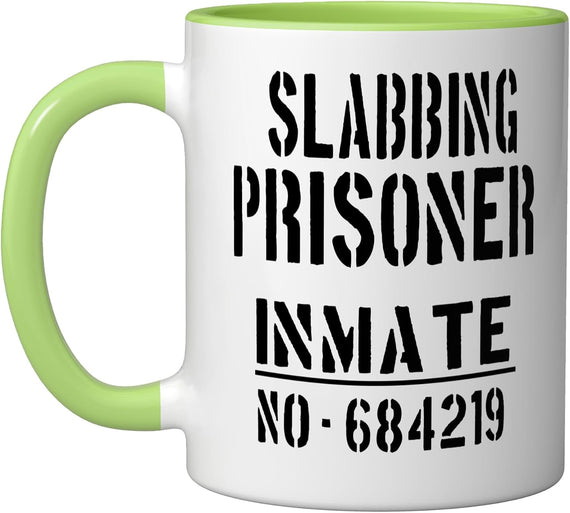 Slabbing Prisoner Halloween Costume/Funny Fisherman Inmate Ceramic Mug