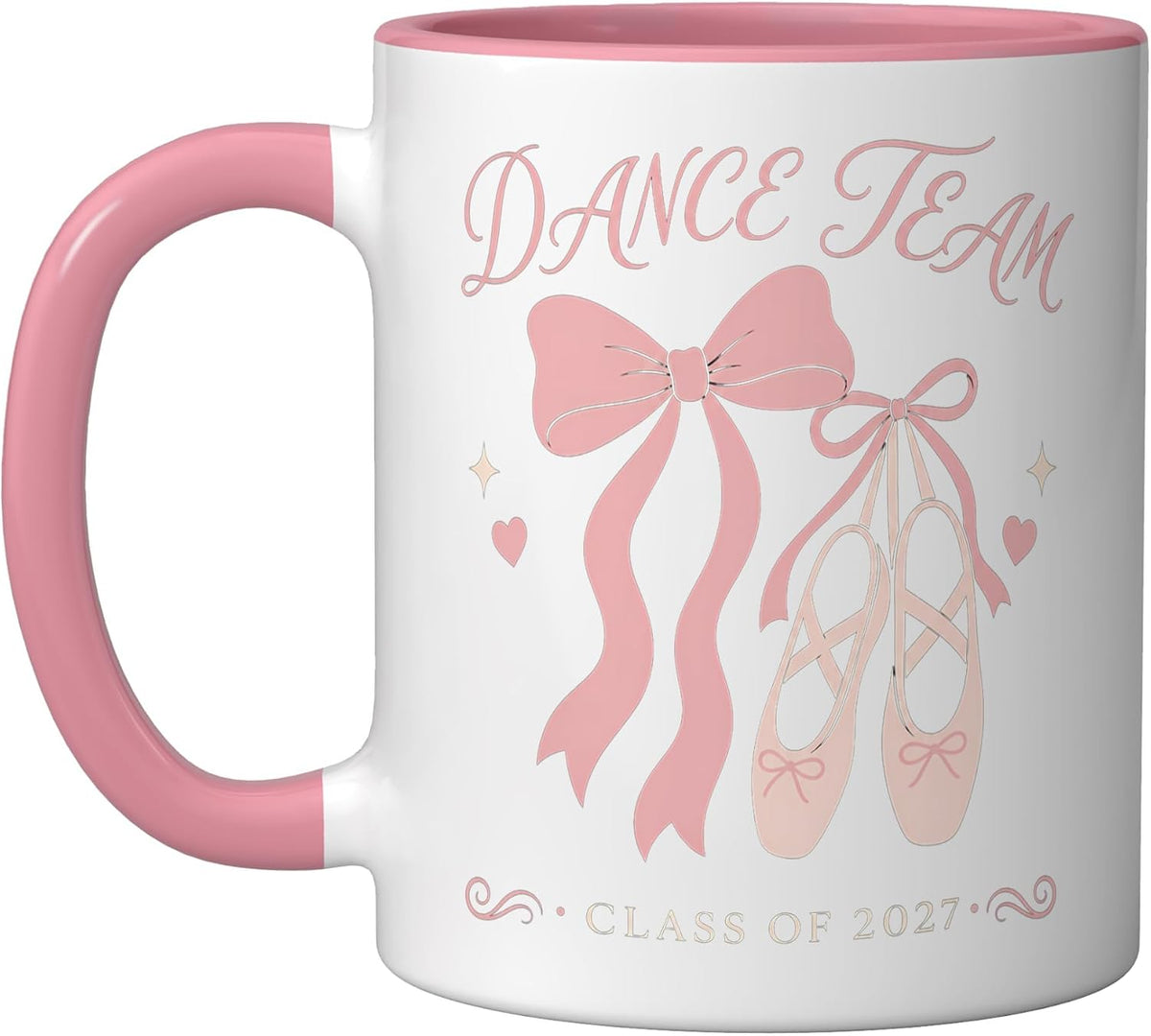 Dance Team Class Of 2027 Ballerina Pointe Shoes Ceramic Mug