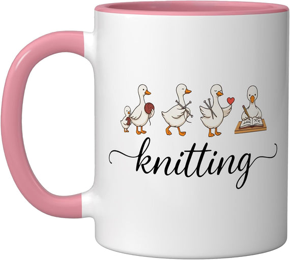Knitting Knit Knitter Hand Ceramic Mug