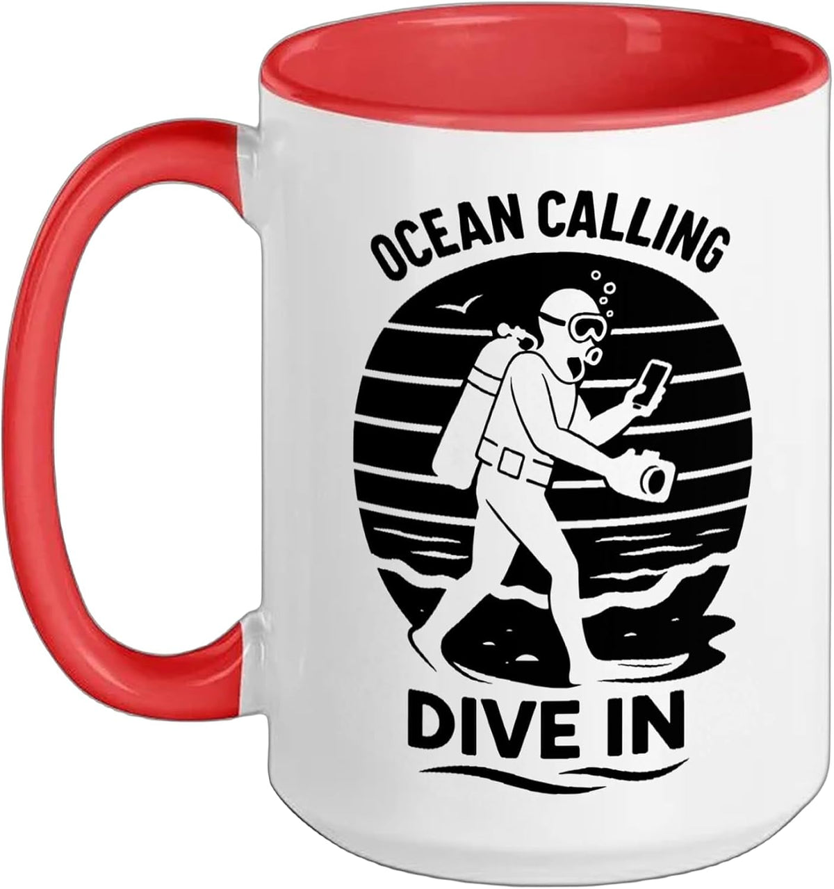 Underwater-Diving Scuba-Divers Water-Sports Scuba-Diving Ceramic Mug