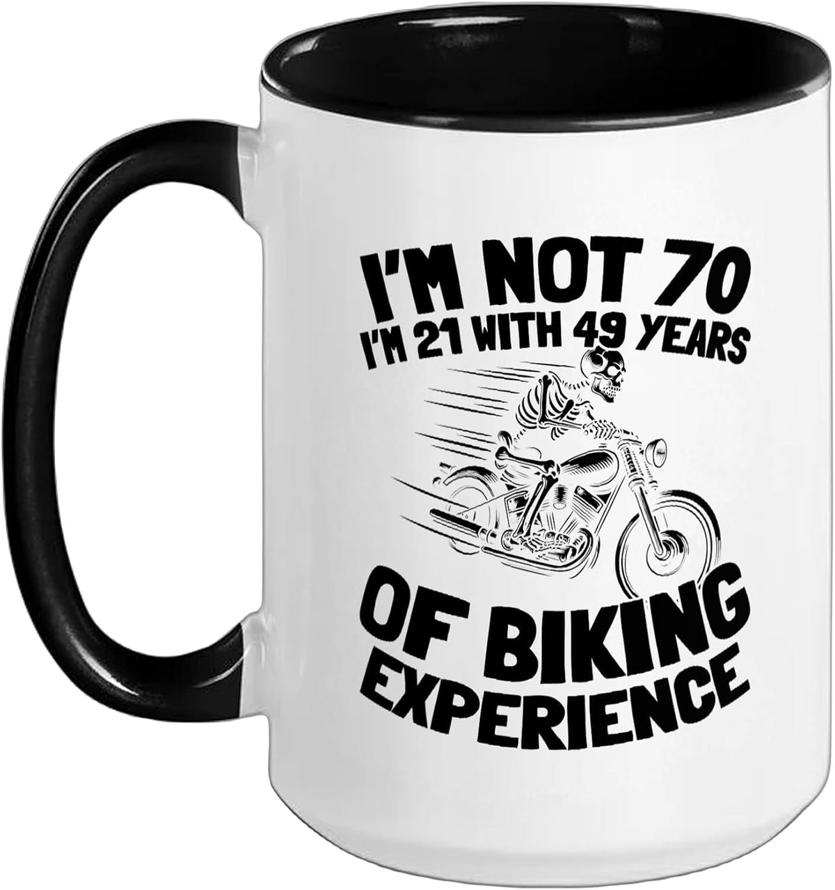 70th Birthday Motorcycle Biker - Motorbike 70 Years Old Ceramic Mug