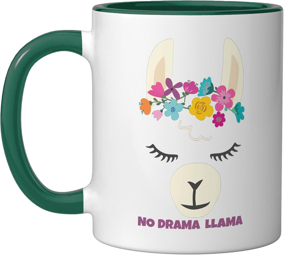 No Drama Llama Gift For Valentines Her Women Girls Bday Ceramic Mug