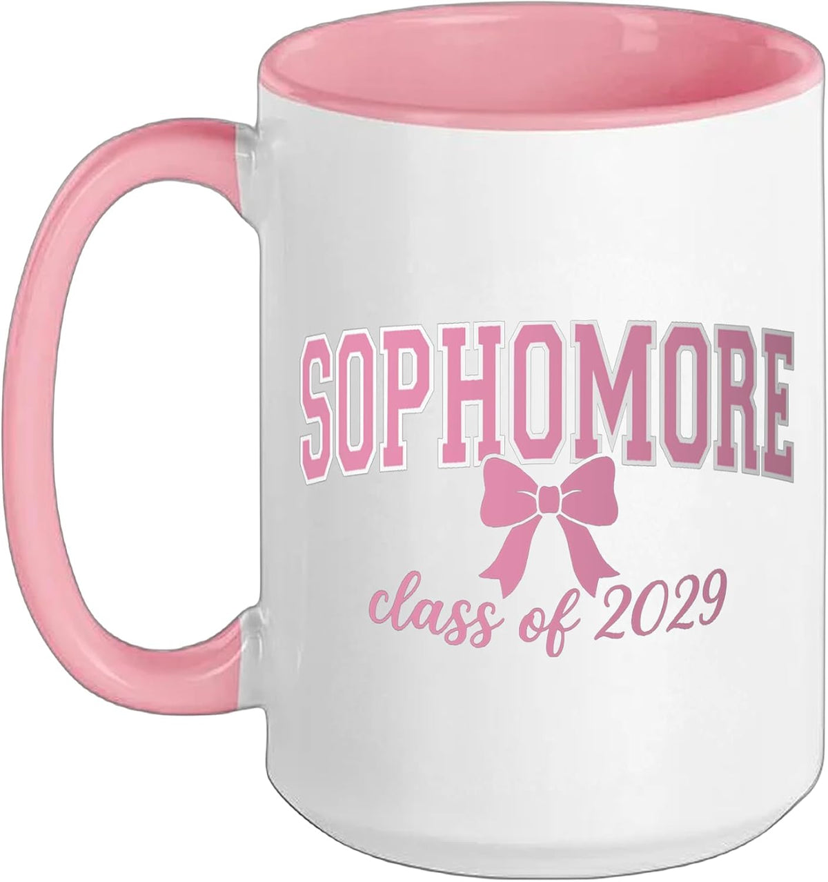 Sophomore Class Of 2029 Pink Bow Ceramic Mug
