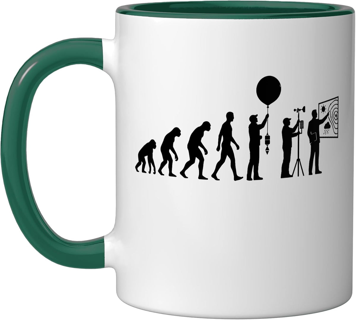 Evolution Meteorologist School Teacher Weather Meteorology Ceramic Mug
