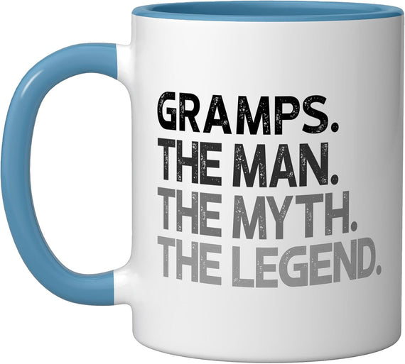Gramps The Man Of The Myth Legend Design Christmas Ceramic Mug