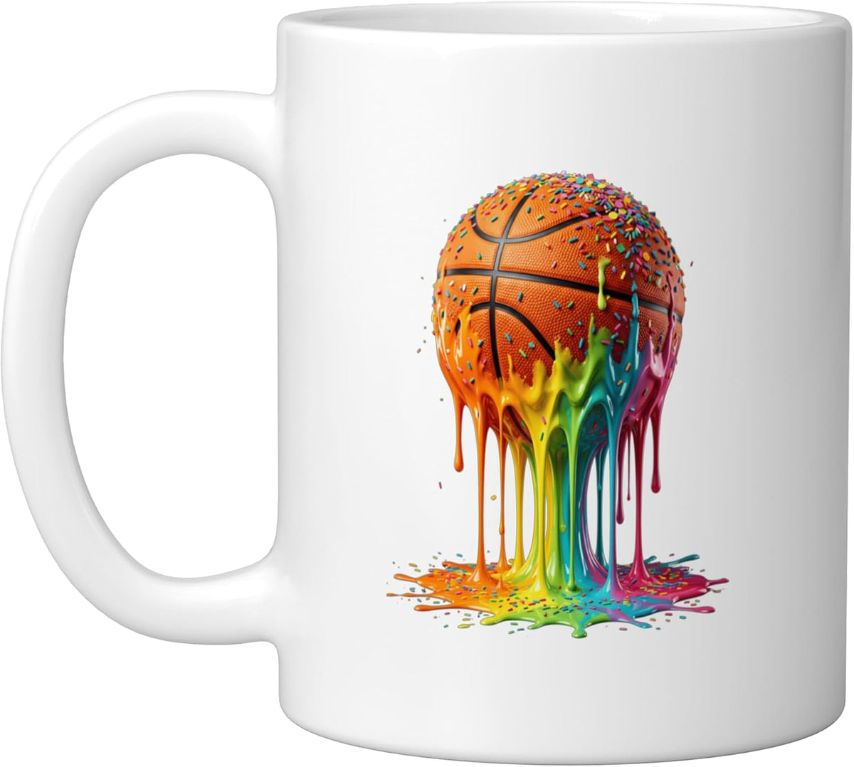 Drip Basketball Player Ice Cream Sprinkles Ceramic Mug