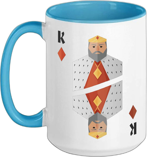 King Of Diamonds Playing Card Ceramic Mug