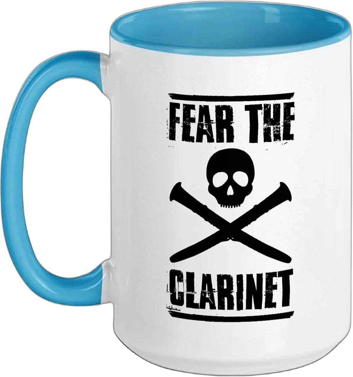 Fear The Clarinet Halloween Clarinetist Graphic Ceramic Mug