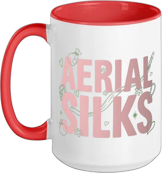 Aerial Silks Aerial Silk Acrobatics Dancing Instructor Ceramic Mug