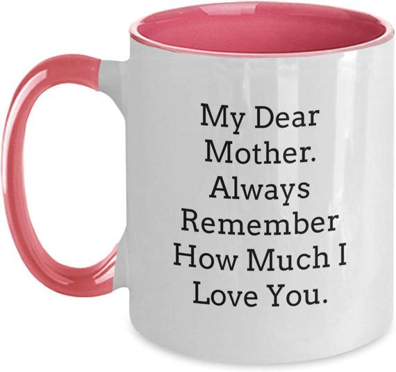 'My Dear Mother' Christmas Ceramic Mug