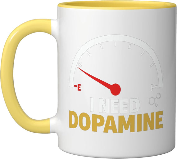 Dopamine Low Fuel Gauge Science Ceramic Mug