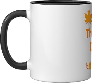One Thankful Daddy Thanksgiving Pumpkin Pie Family Dinner Ceramic Mug