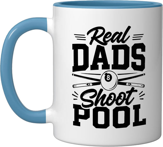 Old School Billiards Dad Who Learned Pool Bar Classic Ceramic Mug