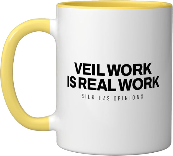 Belly Dance - Veil Work Is Real Work - Belly Dancer Ceramic Mug