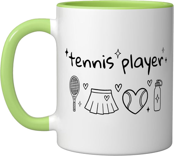 Tennis Player Play Ceramic Mug